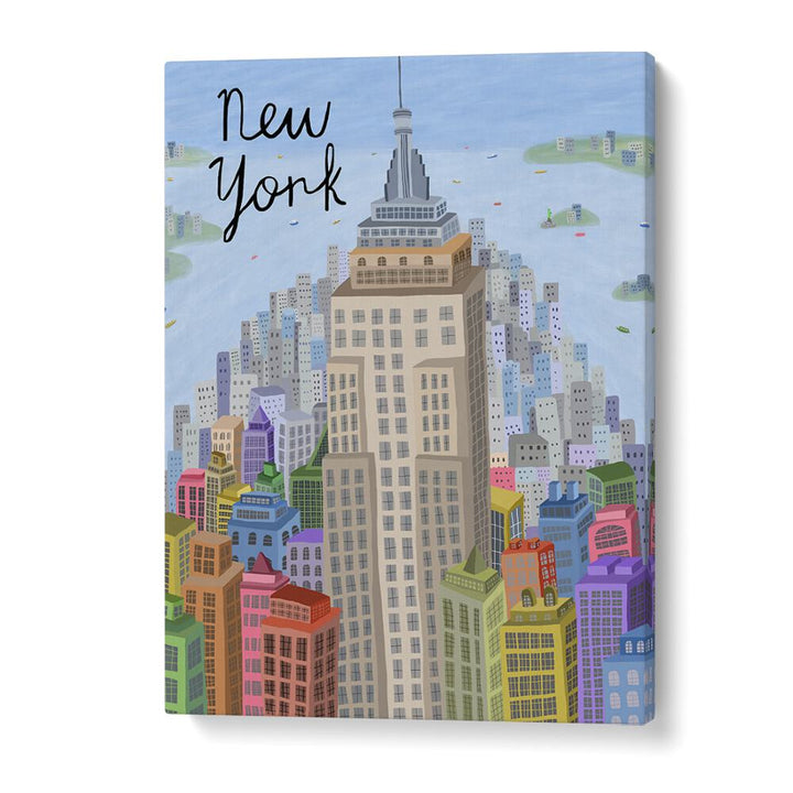 VIEW OF  EMPIRE STATE BUILDING  MANHATTAN BY CARLA DALY, TRAVEL POSTER