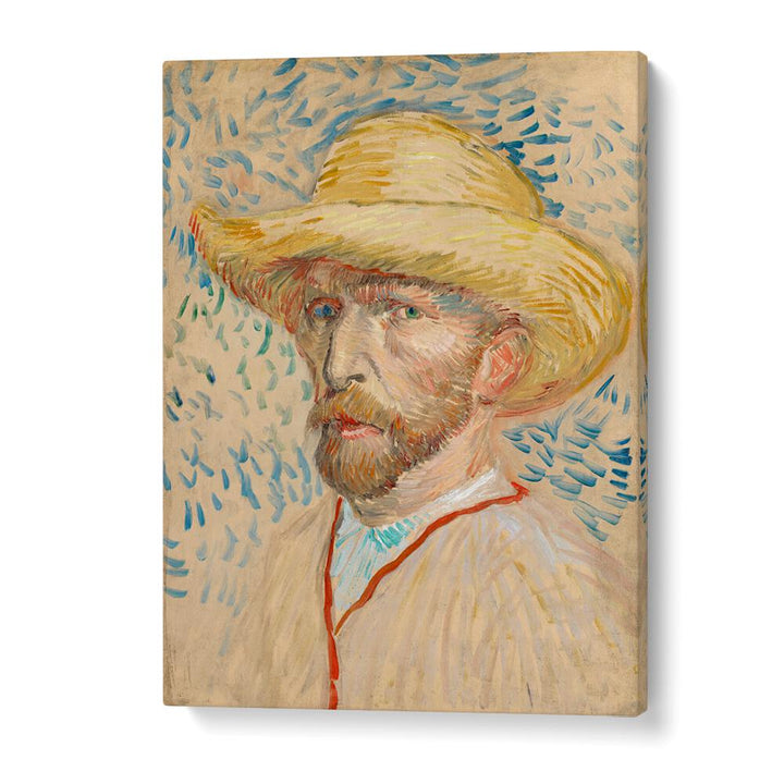 VINCENT VAN GOGH'S SELF-PORTRAIT WITH A STRAW HAT (1887),  VINTAGE PAINTINGS