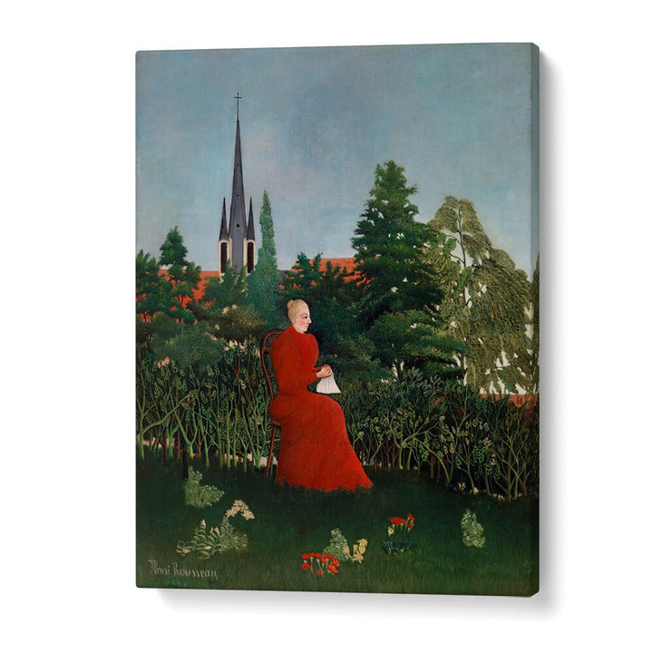 WOMAN IN A LANDSCAPE (1893–1896) , VINTAGE PAINTINGS