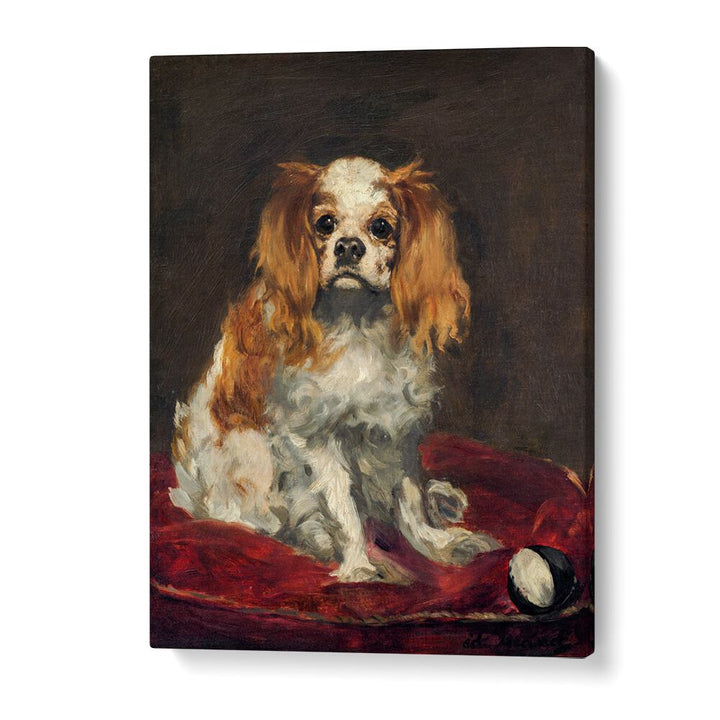 A KING CHARLES SPANIEL (1866) BY EDOUARD MANET , VINTAGE PAINTINGS