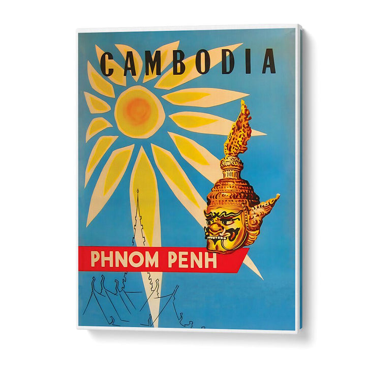 Explore the charm of Cambodia with vibrant Vintage Travel Posters showcasing stunning landscapes and culture.