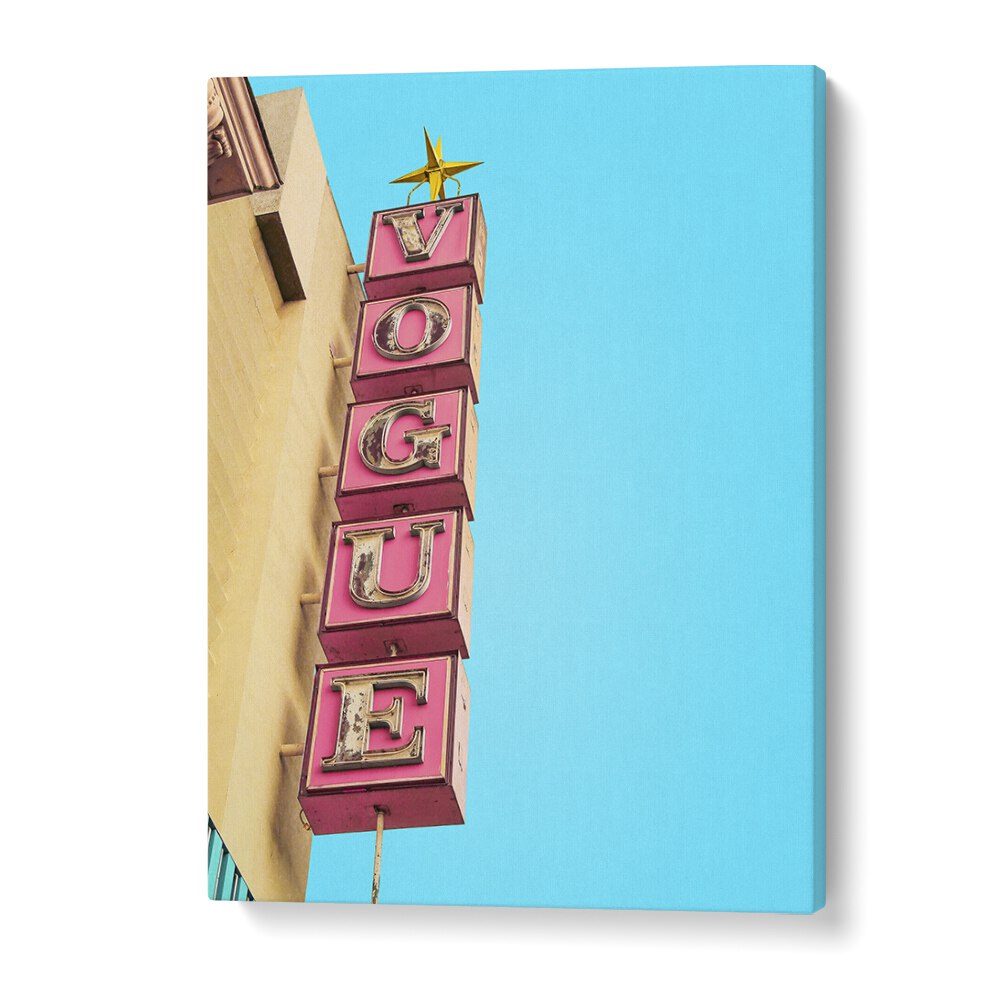 surreal painting - VOGUE THEATRE SIGN IN HOLLYWOOD by Asianmonk