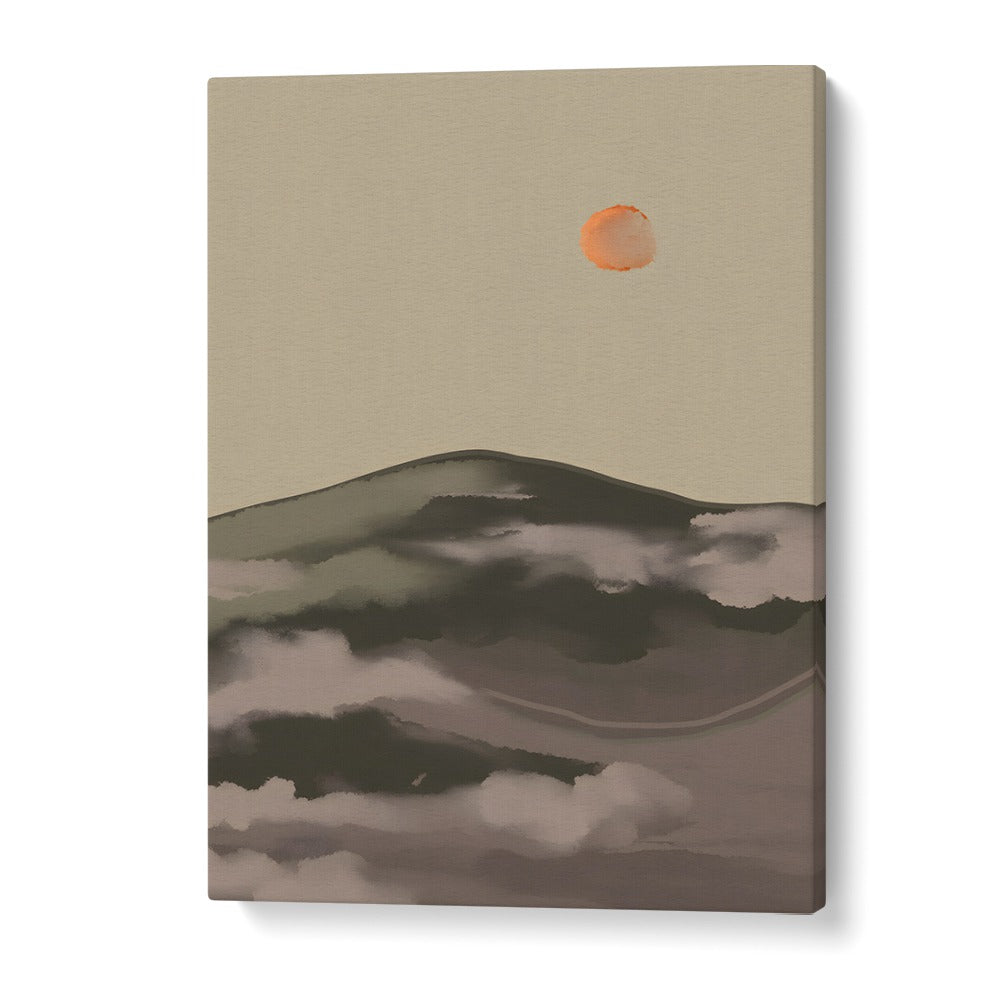 DAYS- WATERCOLOUR, LANDSCAPE PAINTINGS showcase serene hills and a sunset, perfect for inspiring creativity.