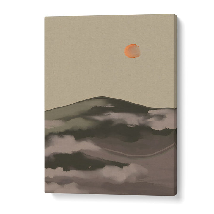 DAYS- WATERCOLOUR, LANDSCAPE PAINTINGS showcase serene hills and a sunset, perfect for inspiring creativity.
