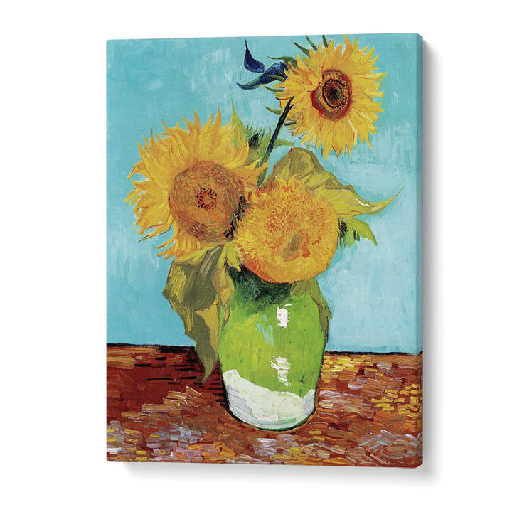 VINCENT VAN GOGH'S VASE WITH THREE SUNFLOWERS (1888), VINTAGE PAINTINGS