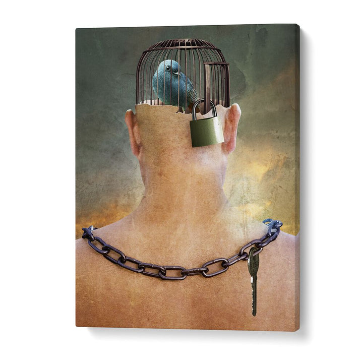 Christian Meermann painting - CAN YOU OPEN THE IMPRISONED THOUGHT by Asianmonk