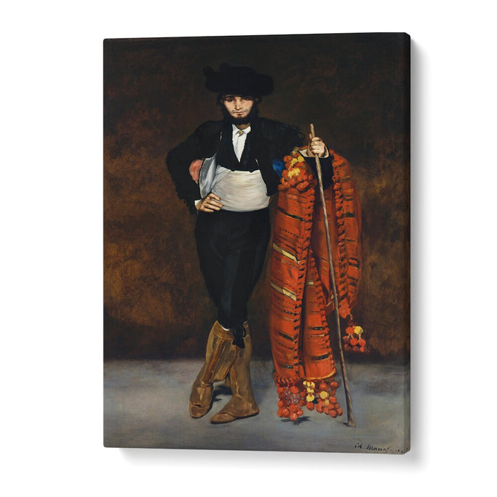 YOUNG MAN IN THE COSTUME OF A MAJO (1863) BY EDOUARD MANET , VINTAGE PAINTINGS