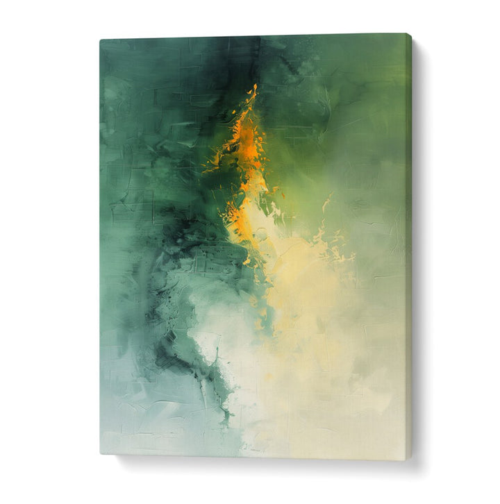 Vibrant greens and golds in CONTEMPORART - TWILIGHT II, ABSTRACT PAINTINGS by Philippe HUGONNARD elevate your decor.
