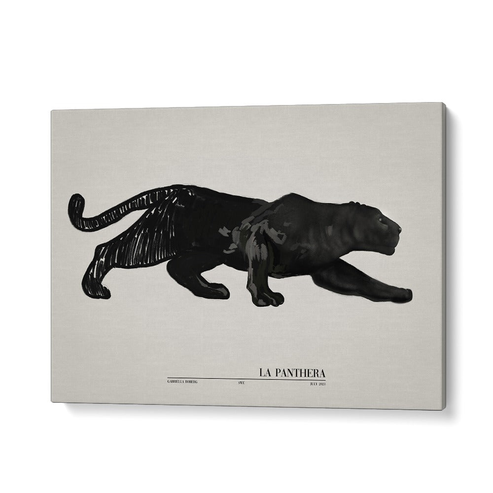  painting - LA PANTHERA (BLACK) by Asianmonk