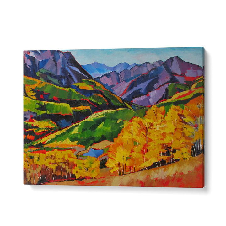 AUTUMN IN THE MOUNTAIN , LANDSCAPE PAINTINGS