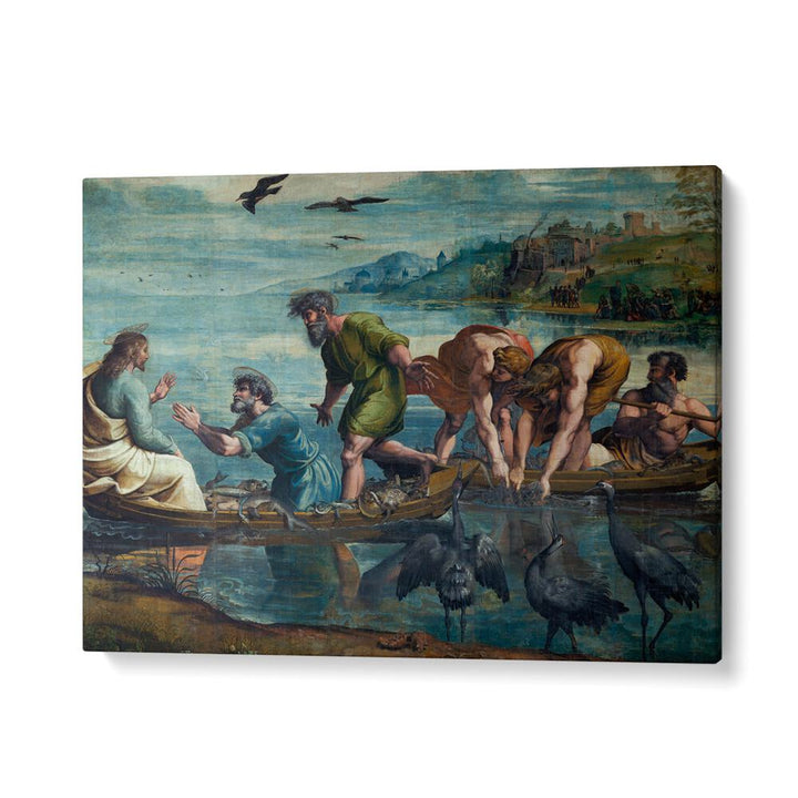 THE MIRACULOUS DRAFT OF FISHES (1515–1516) BY RAPHAEL RAFFAELLO , VINTAGE PAINTINGS