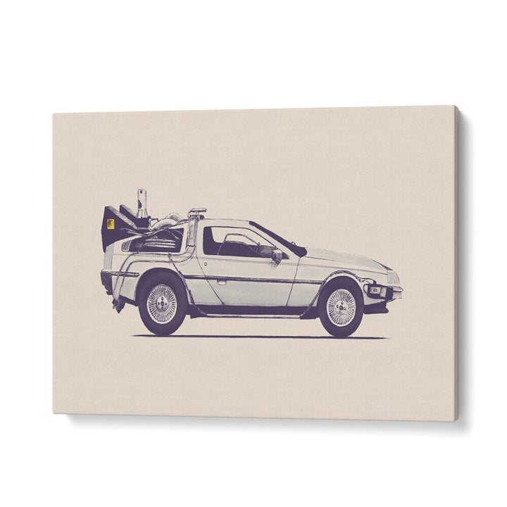 DELOREAN BY FLORENT BODART, AUTOMOTIVE ART PRINTS