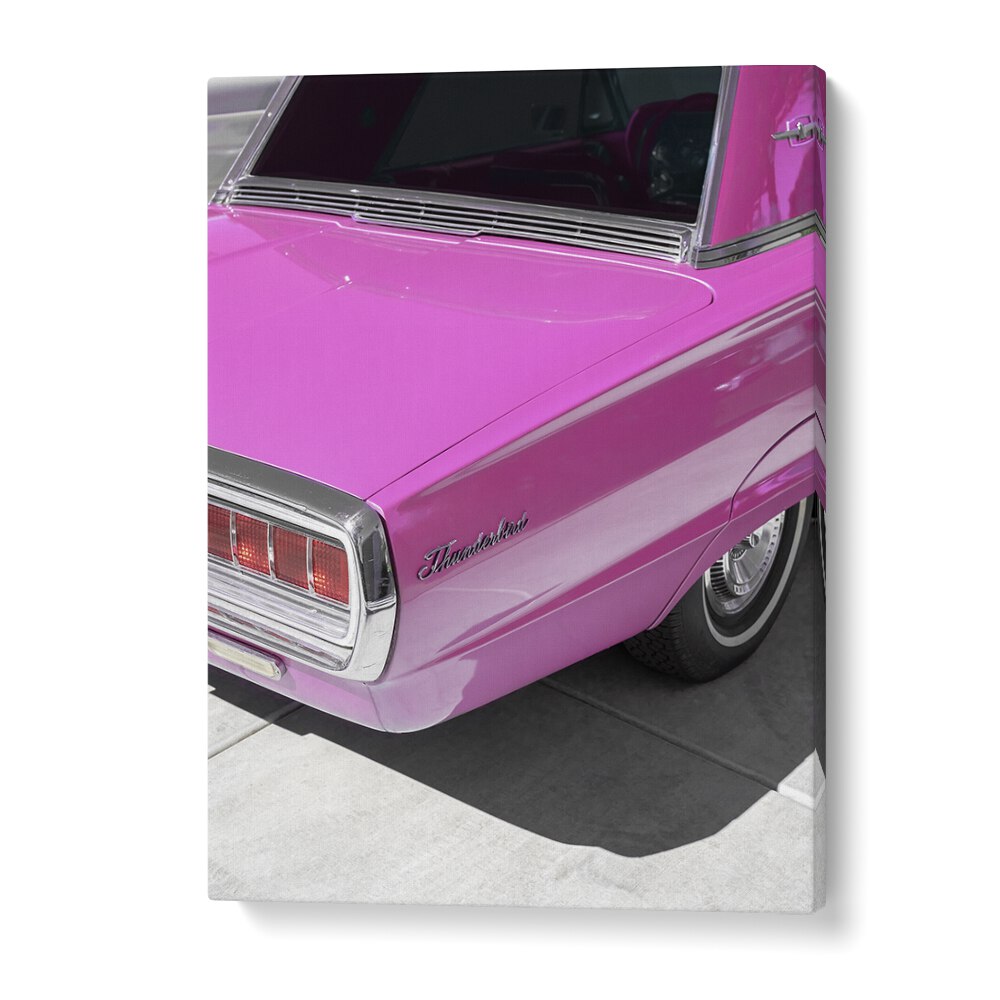 surreal painting - VINTAGE PINK 1965 THUNDERBIRD by Asianmonk