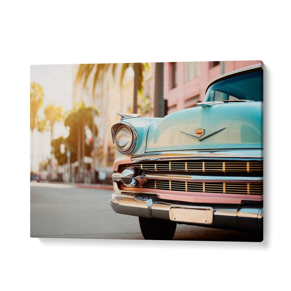 Classic car poster showcasing vintage vibes, perfect for adding nostalgia to any space. Explore our collection today!