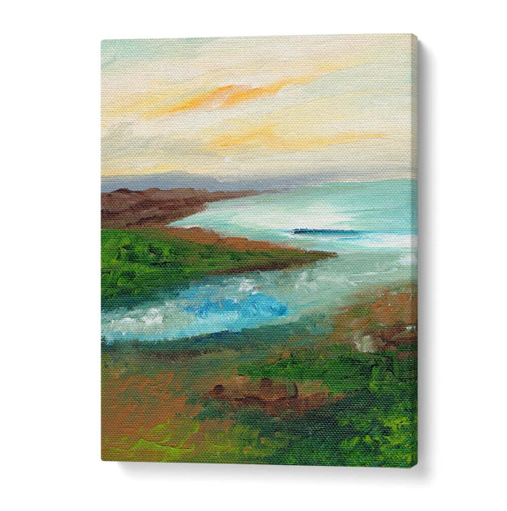 COASTAL SCAPE , LANDSCAPE PAINTINGS