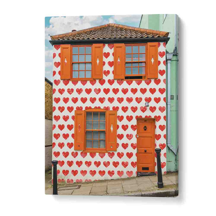 VALENTINES DAY HOUSE , STREET PHOTOGRAPHY ART PRINTS