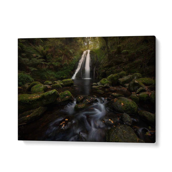A GRACEFUL WATERFALL , LANDSCAPE PHOTO PRINTS