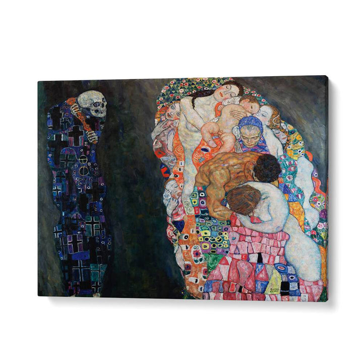 DEATH AND LIFE (1910-1915) BY GUSTAV KLIMT , VINTAGE PAINTINGS