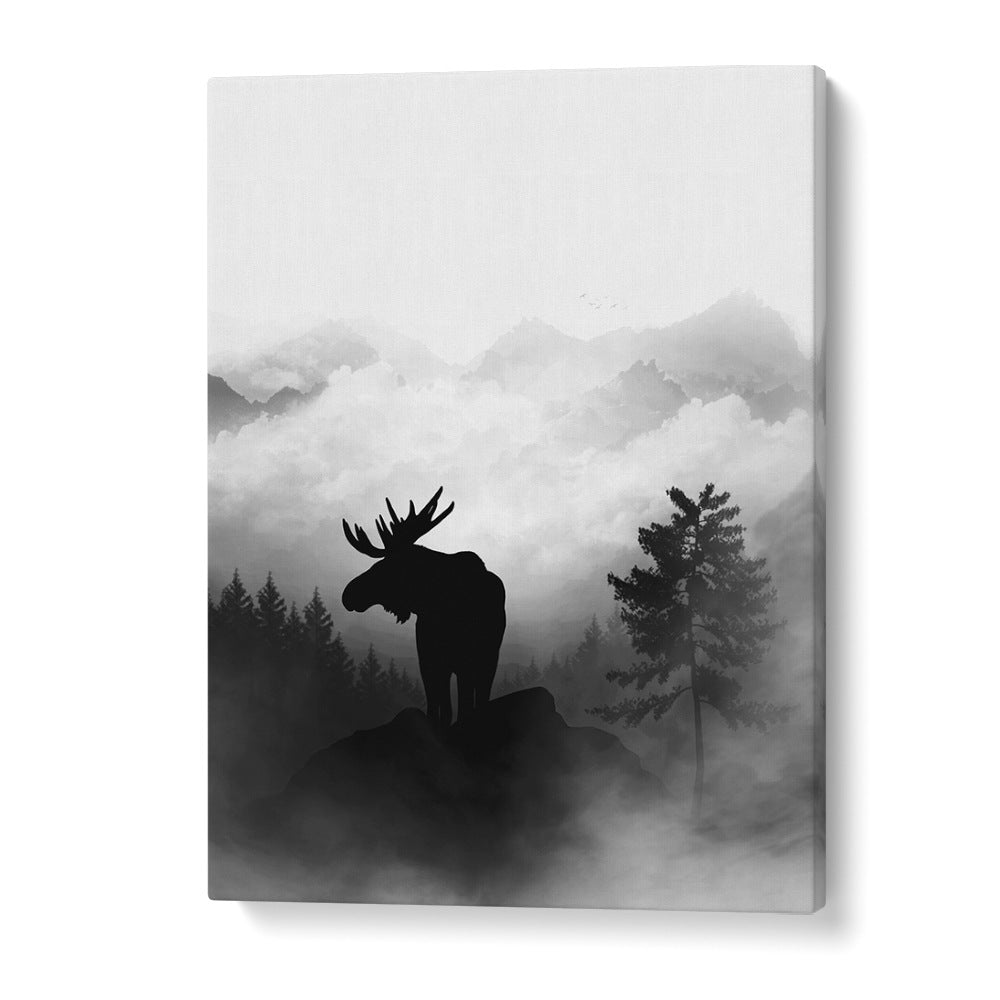 Ohara Koson painting - MOOSE BY GABRIELLA ROBERG by Asianmonk