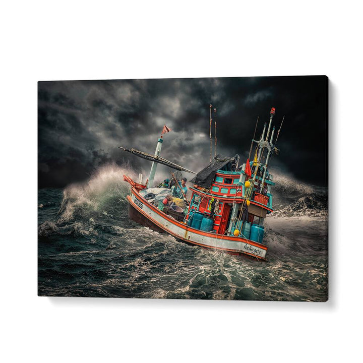 ABSTRACT painting - THAI FISHING BOAT by Asianmonk