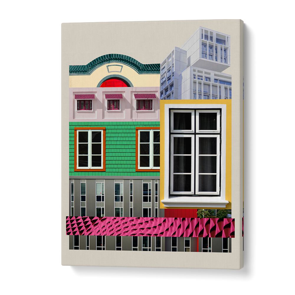 Colorful ARCH LEGO II, WALL ART PRINTS showcasing unique architectural designs, perfect for creative spaces.