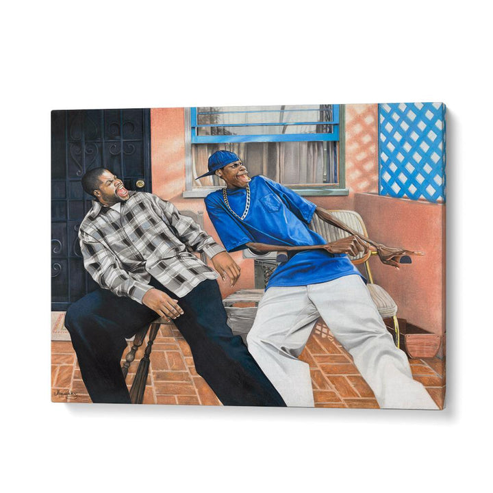 FRIDAY, AFRICAN ART PAINTINGS showcase vibrant street life, perfect for adding character to your space.