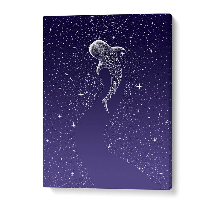 STAR EATER DARK BLUE TO PURPLE GRAD BY ALIRIZA ÇAKIR SURREAL PAINTINGS, SURREAL ART