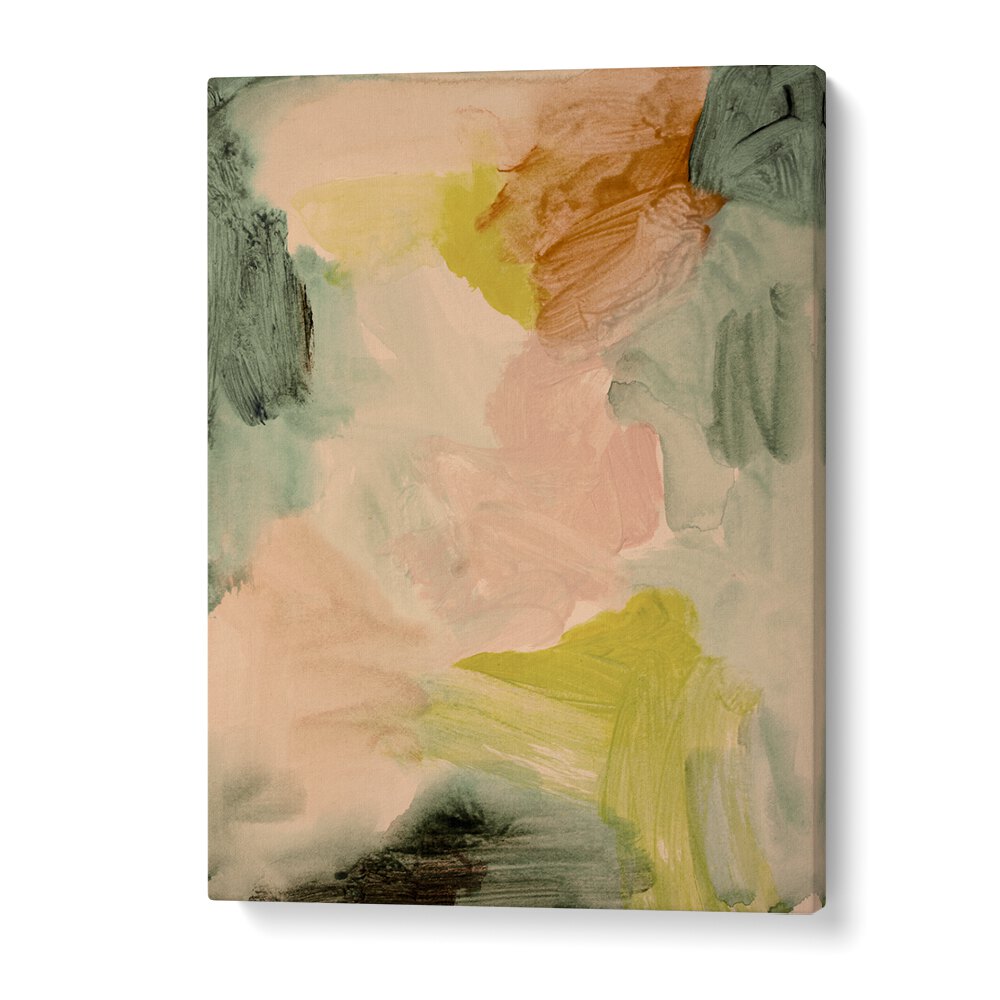 Colorful abstract painting titled "UNDER THE TREES , ABSTRACT PAINTINGS," perfect for modern decor.