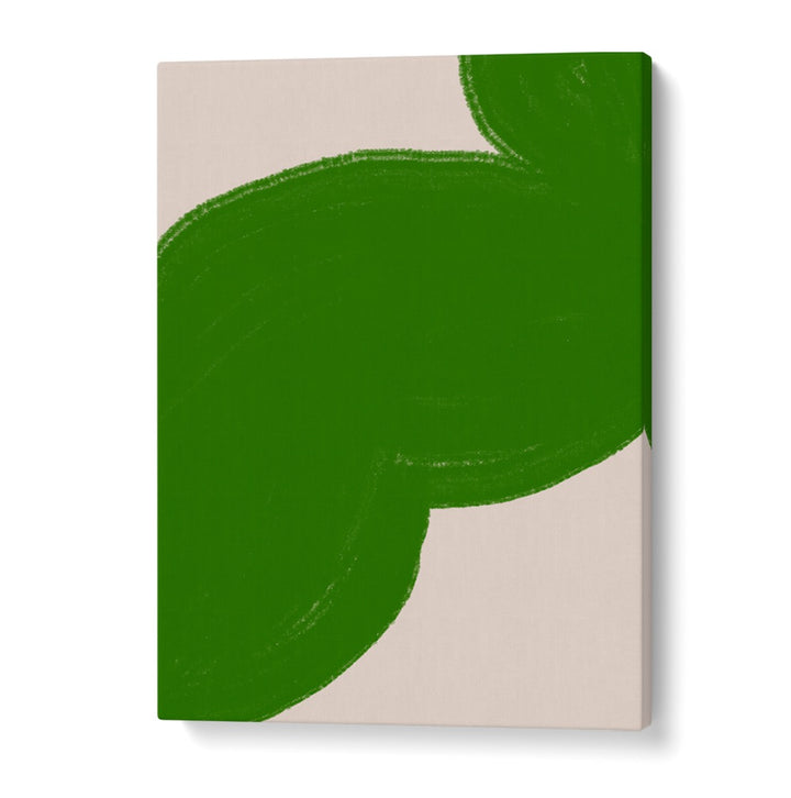 GREEN SHAPE COMPOSITION , ABSTRACT PAINTINGS