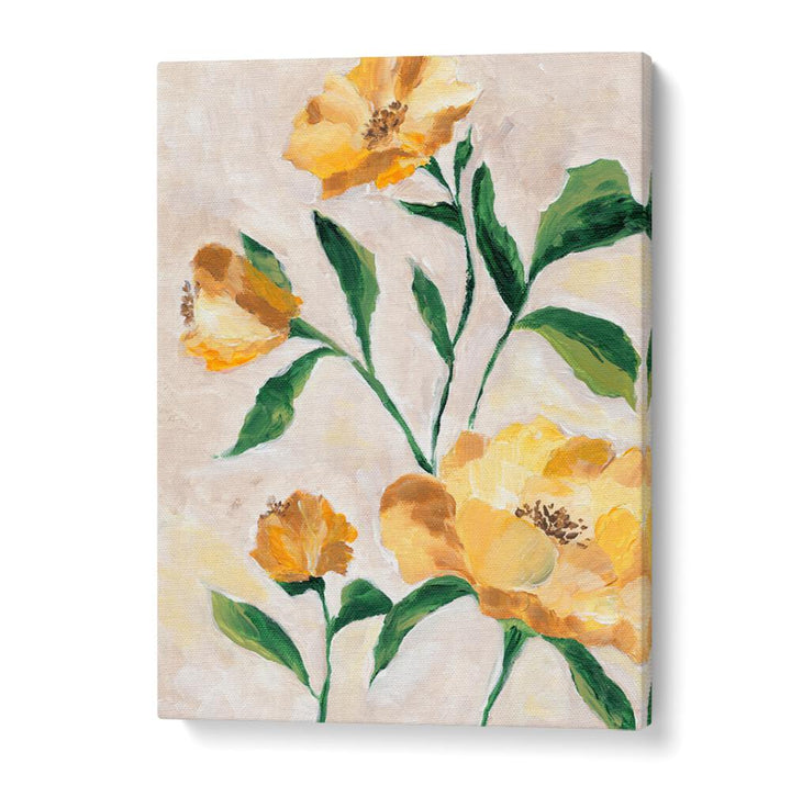 YELLOW CAMELLIA , FLORAL FLOWER PAINTINGS