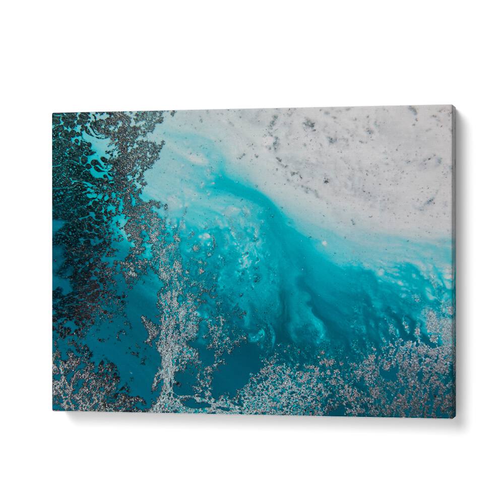 Vibrant TURQUOISE WATERS, ABSTRACT PAINTINGS artwork, perfect for modern homes and offices, showcasing serene hues.