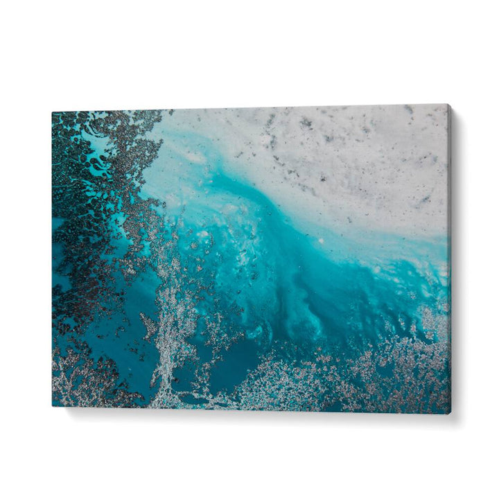 Vibrant TURQUOISE WATERS, ABSTRACT PAINTINGS artwork, perfect for modern homes and offices, showcasing serene hues.