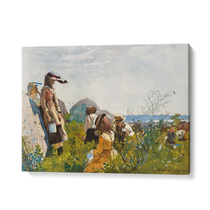 BERRY PICKERS (1873) , VINTAGE PAINTINGS