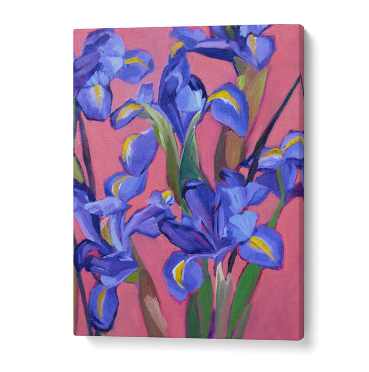 IRISES IV ,  FLORAL FLOWER PAINTINGS