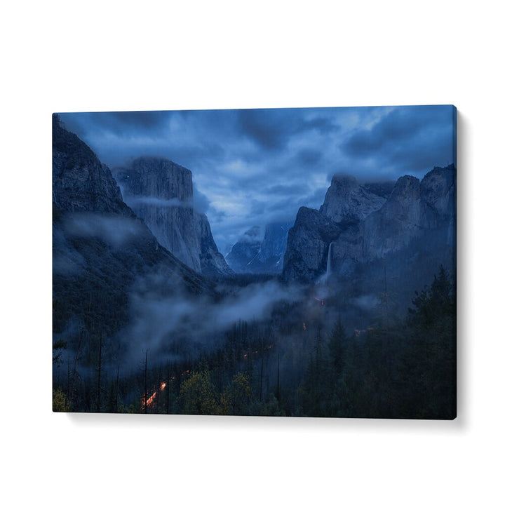 Stunning Blue Hour Yosemite landscape, perfect for nature lovers; explore our BLUE HOUR YOSEMITE, PHOTOGRAPHY PRINTS collection.