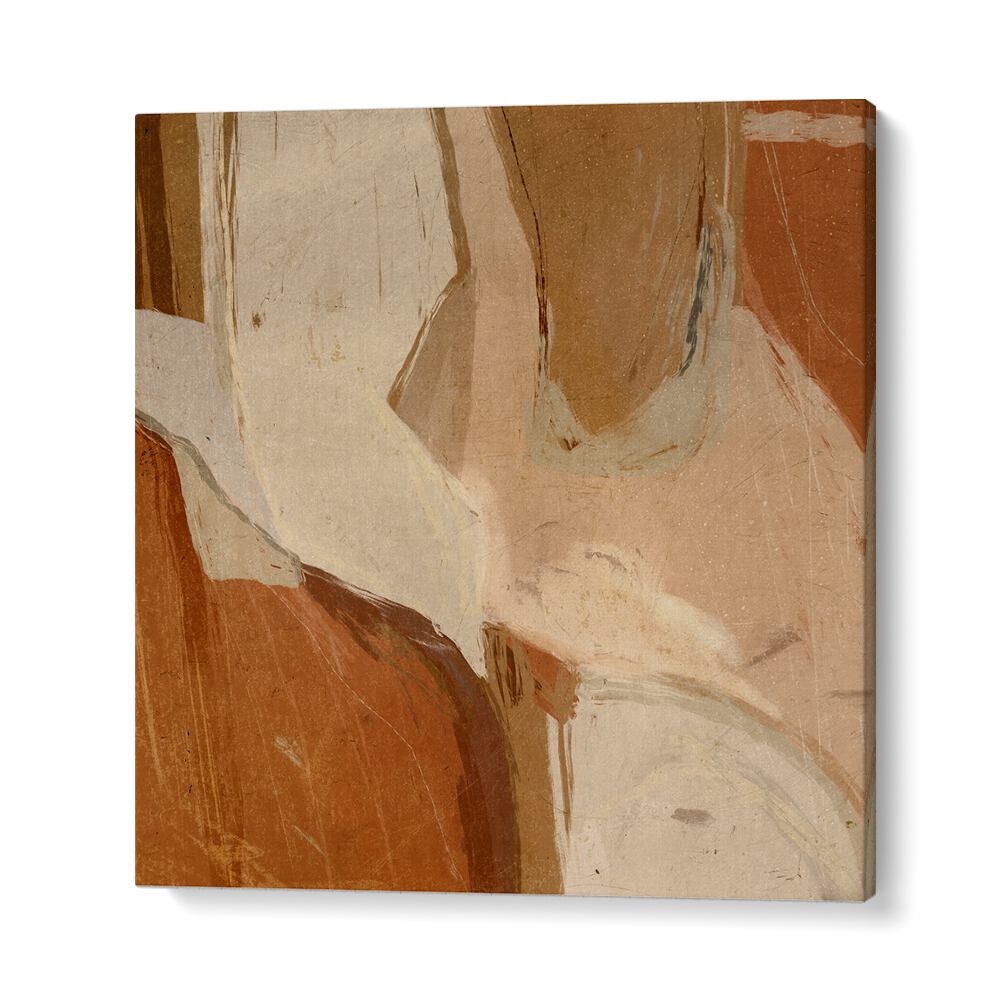 Stylish EARTHY ABSTRACTIONS, ABSTRACT PAINTINGS in warm tones, perfect for modern decor or art lovers.