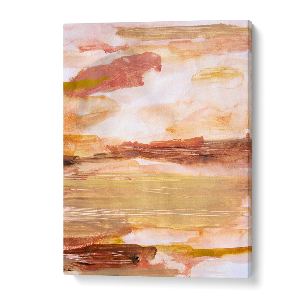 Stunning DESERT SKIES, ABSTRACT PAINTINGS featuring warm hues and soft textures, perfect for modern decor.