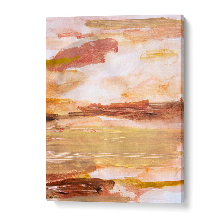 Stunning DESERT SKIES, ABSTRACT PAINTINGS featuring warm hues and soft textures, perfect for modern decor.