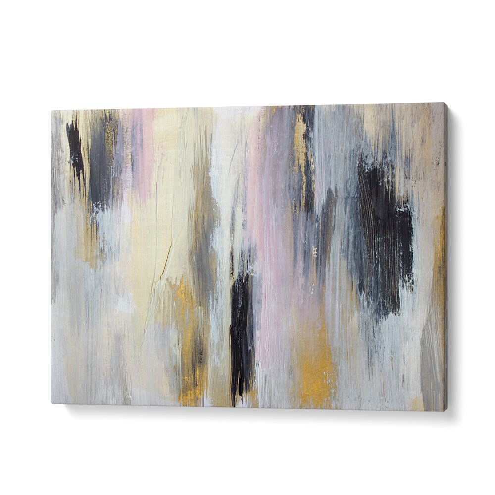 POISED, ABSTRACT PAINTINGS feature soft hues and bold strokes, perfect for modern home decor.