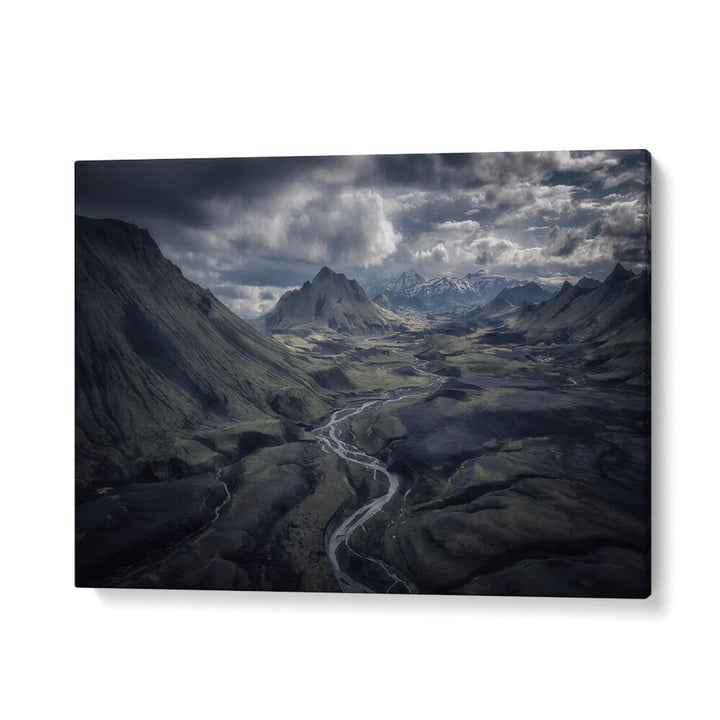 ICELANDIC HIGHLAND AMIDST A THUNDERSTORM BY MICHAEL ZHENG , LANDSCAPE PHOTO PRINTS