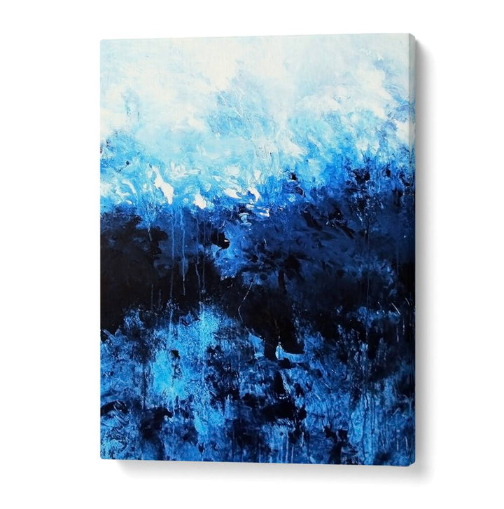 Stunning ABSTRACT DESIGN XIX, ABSTRACT PAINTINGS artwork with vibrant blue hues, perfect for modern home decor.
