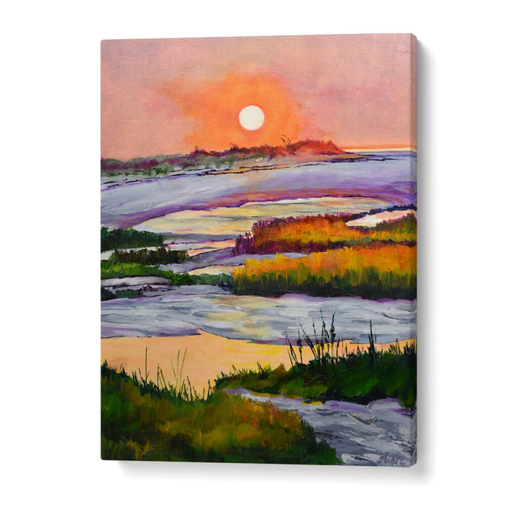 SUNSET , LANDSCAPE PAINTINGS
