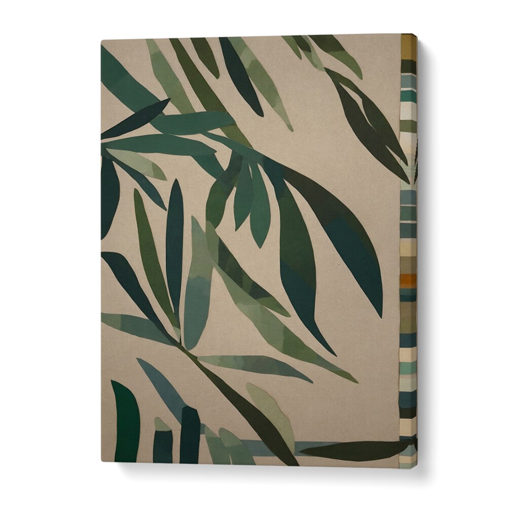 Beautiful PAPER CUT GREEN LEAVES, FLORAL FLOWER PAINTINGS enhance your space with nature's elegance and charm.