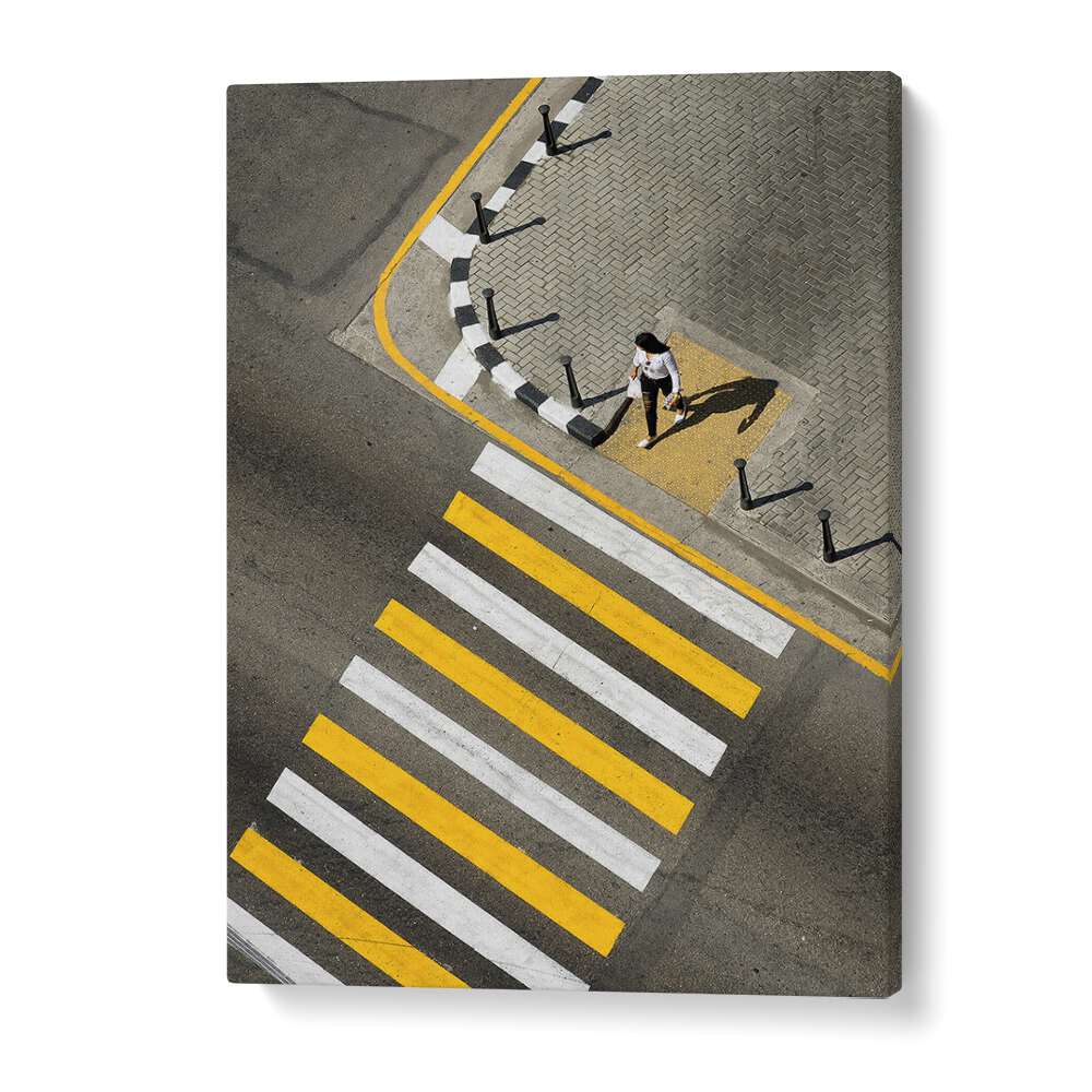 Christian Meermann painting - WOMAN PASSING CROSSWALK by Asianmonk