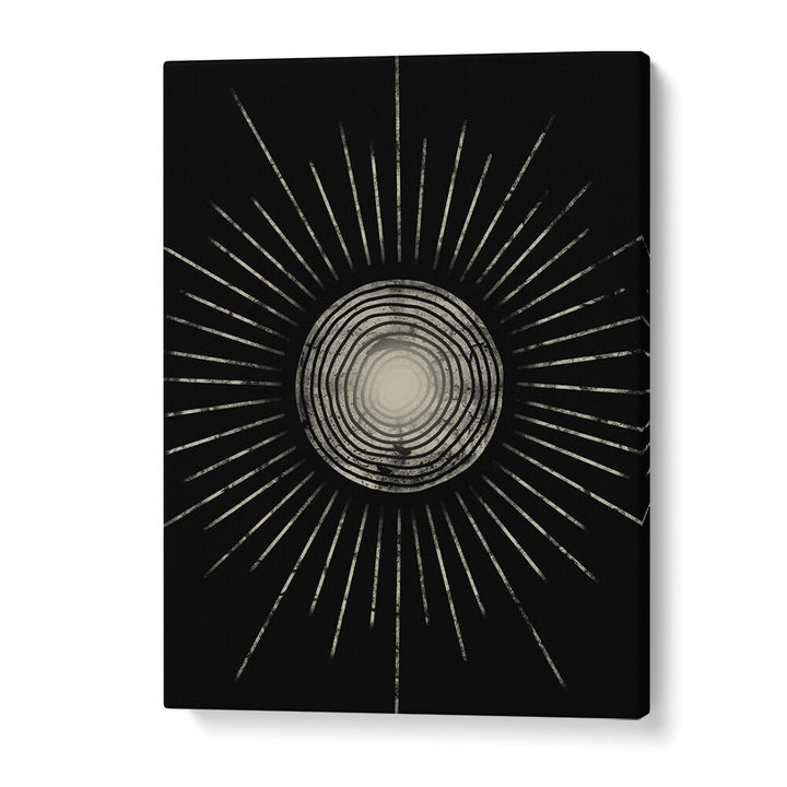 Stunning MIDNIGHT SUN ABSTRACTION, GEOMETRIC ART PRINTS featuring bold symmetry and abstract shapes for your decor.