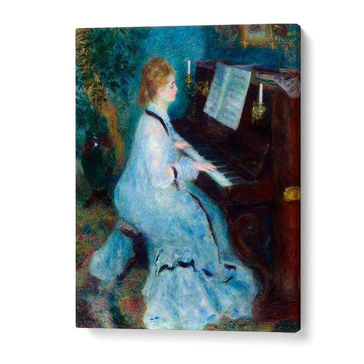 WOMAN AT THE PIANO (1875–1876) , VINTAGE PAINTINGS