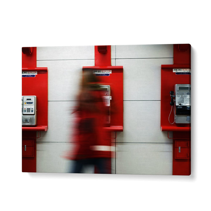 ABSTRACT painting - PHONE BOOTH by Asianmonk