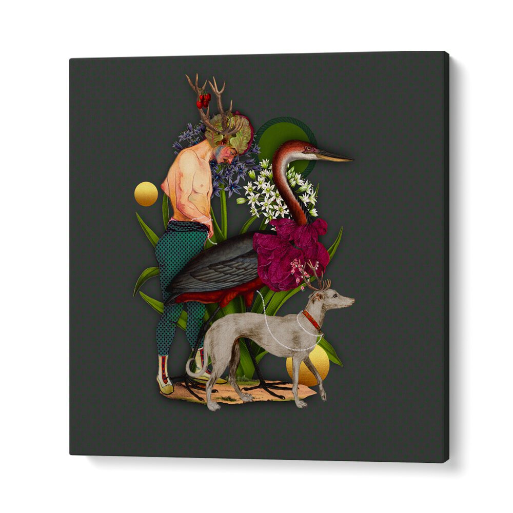 Vibrant ENCHANTED FOREST VIII, ANIMAL PAINTINGS brings magic to your home with whimsical forest art.