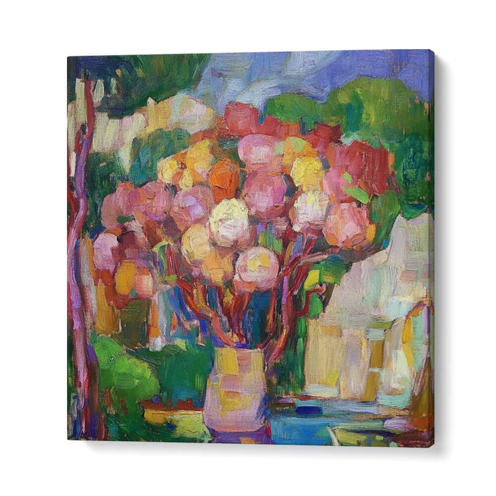 Elevate your decor with FLOWERS IN A VASE MALLORCA, a stunning piece that brightens any living space beautifully.