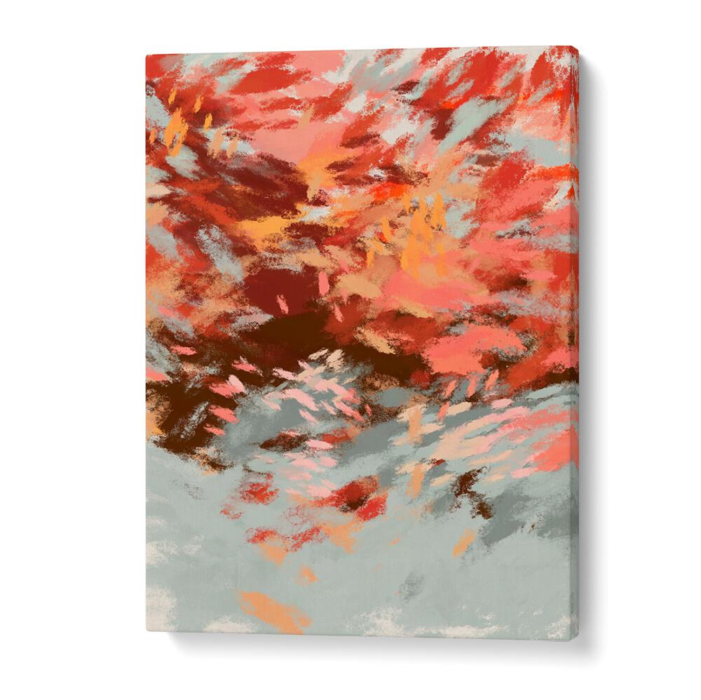 Vibrant hues in AUTUMN SHADOWS II, ABSTRACT PAINTINGS evoke the warmth and beauty of fall in any space.